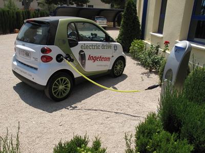 Ingeteam primera empresa en Castilla La Mancha que instala un poste de recarga para vehículos eléctricos 