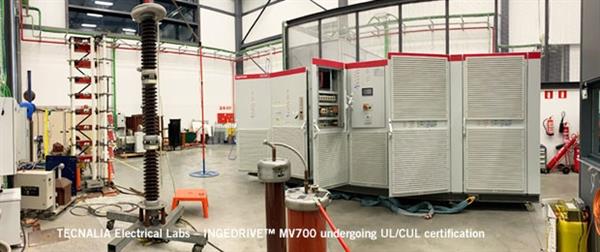 Full range of INGEDRIVE medium voltage and air-cooled Variable Speed Drives, available with UL/cUL certification