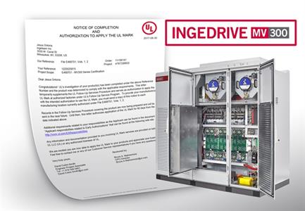 Ingeteam obtains UL and cUL certification for its INGEDRIVE™ MV300 range