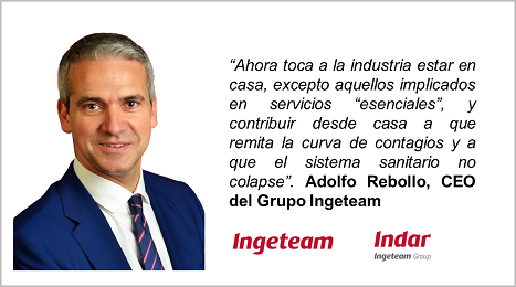Carta de Adolfo Rebollo, CEO del Grupo Ingeteam, ante el RDL 10/2020 de 29 de marzo 
