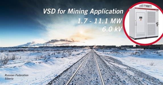 Ingeteam will supply VSD variable speed drive for the mineral processing sector in Russian Federation